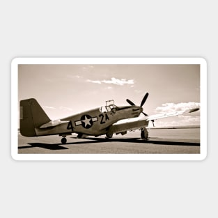 Tuskegee P-51 Mustang Vintage Fighter Plane Sticker